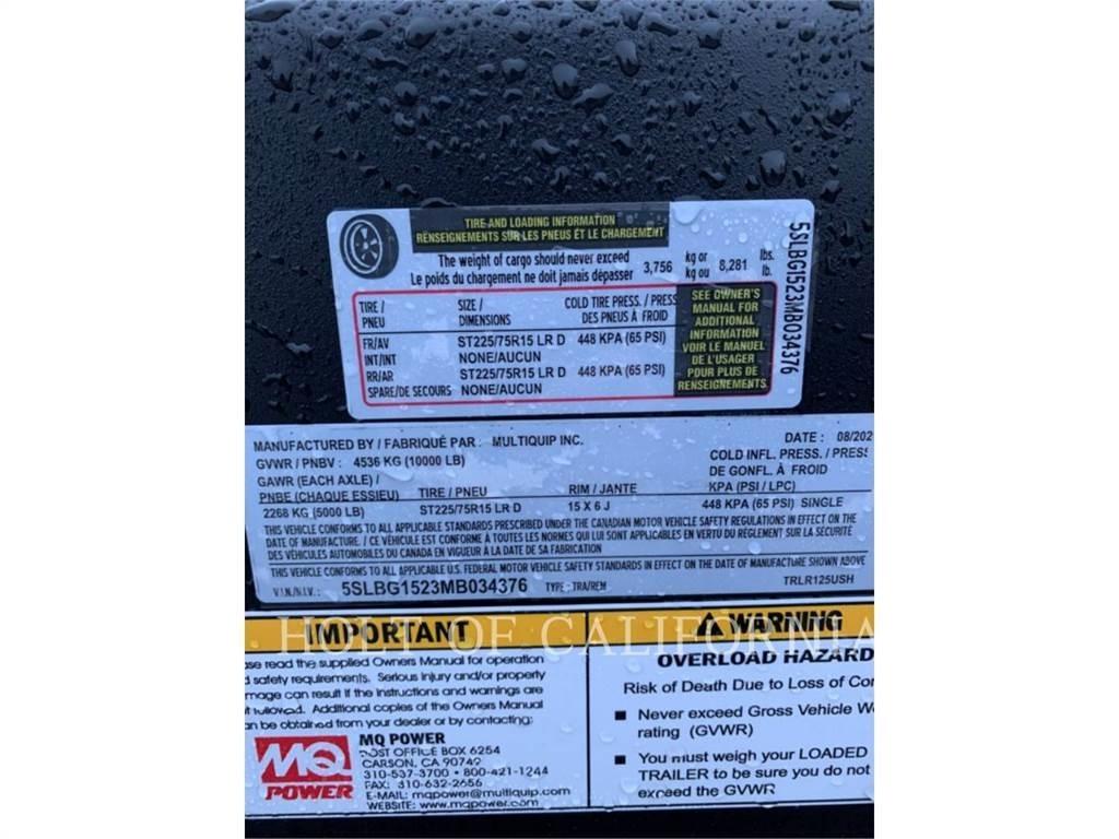 MultiQuip GENSET 125 기타 발전기