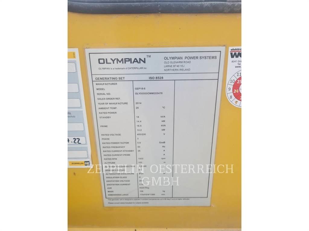 Olympian CAT GEP 18-6 기타 발전기