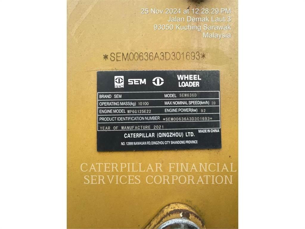 SEM MACHINERY SEM636D  휠로우더