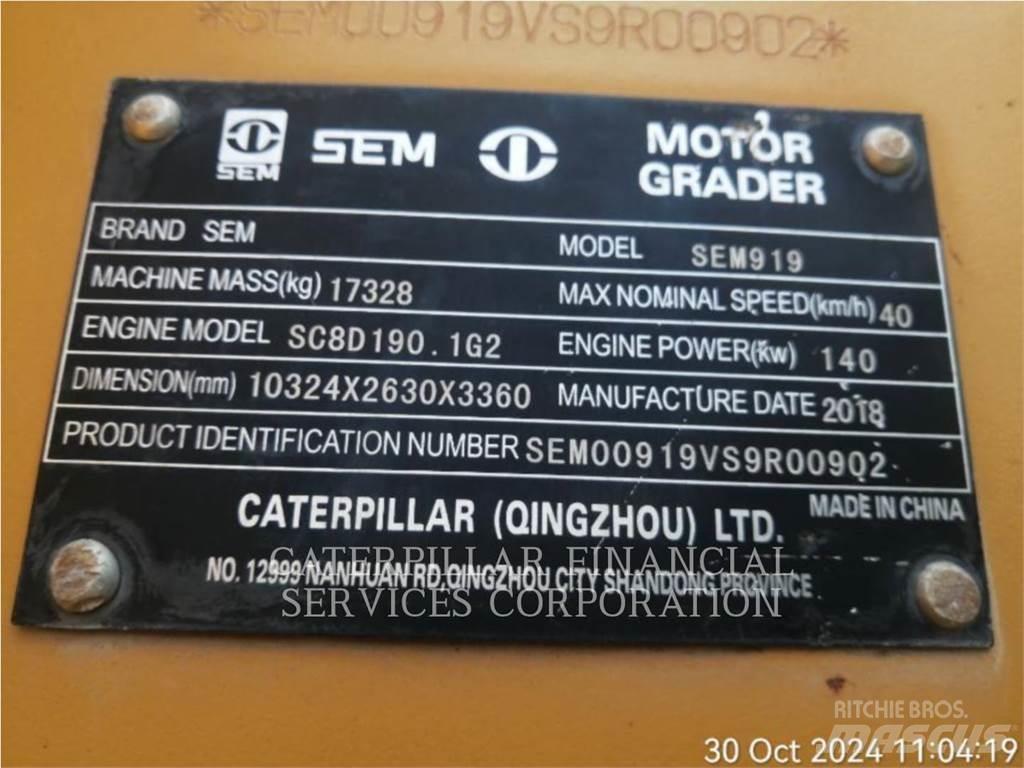SEM MACHINERY SEM919 그레이더