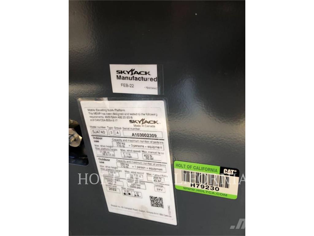 Skyjack SCISSOR40E 가위형 리프트