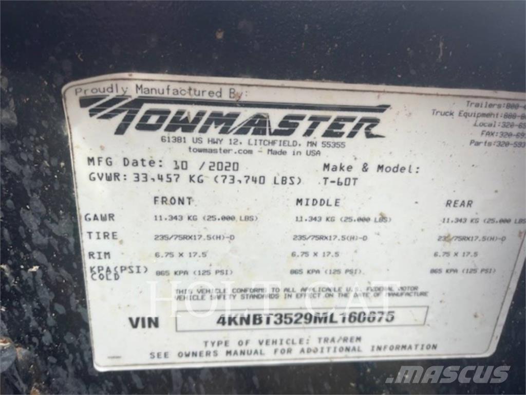 TOWMASTER T-60T 기타 트레일러