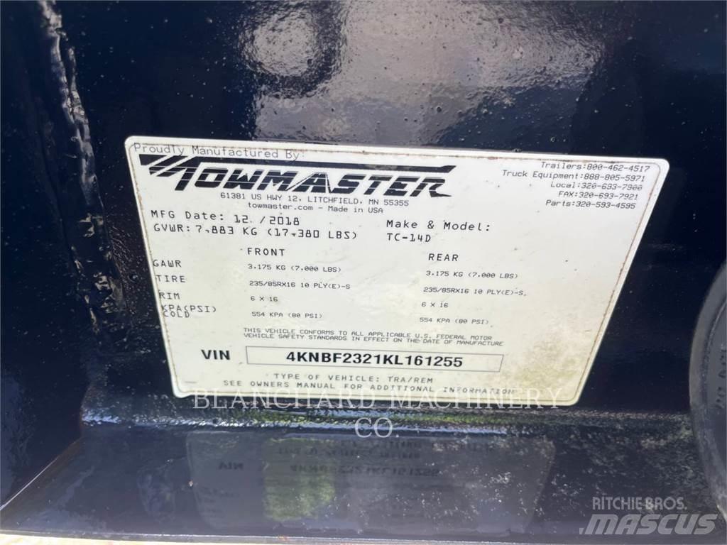 TOWMASTER TC-14D 기타 트레일러