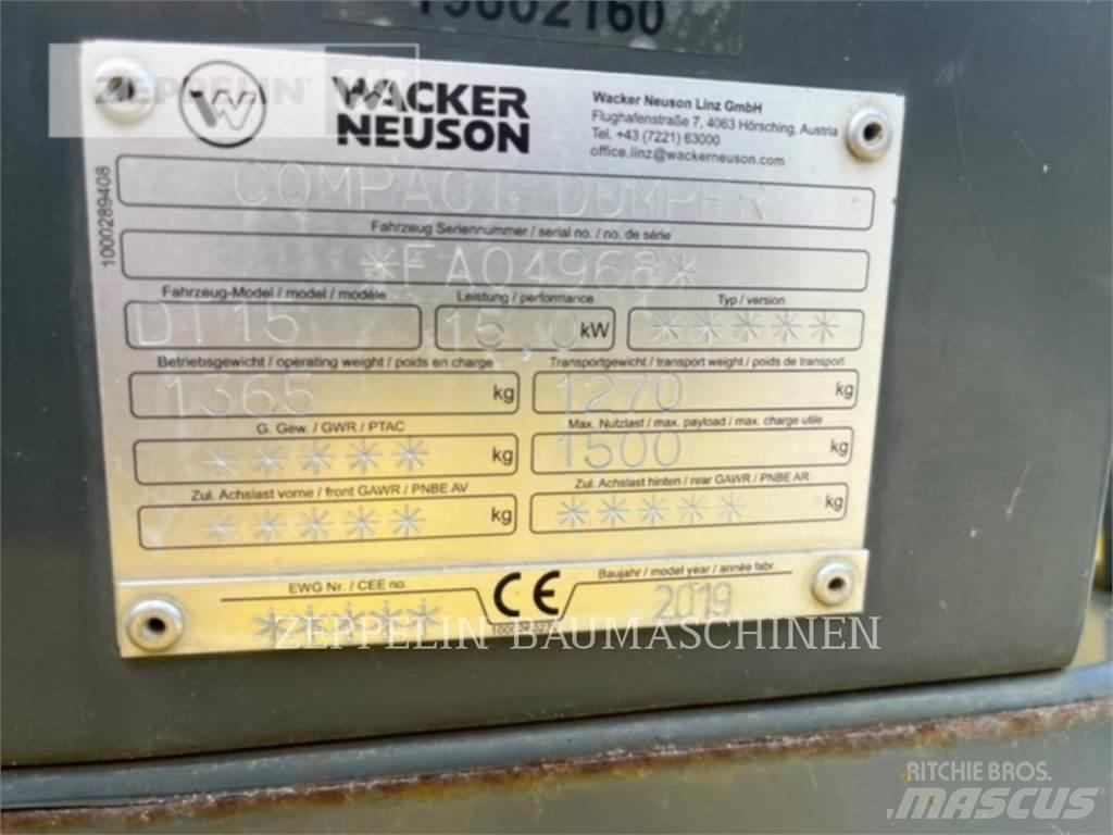 Wacker DT15 연결식 홀러