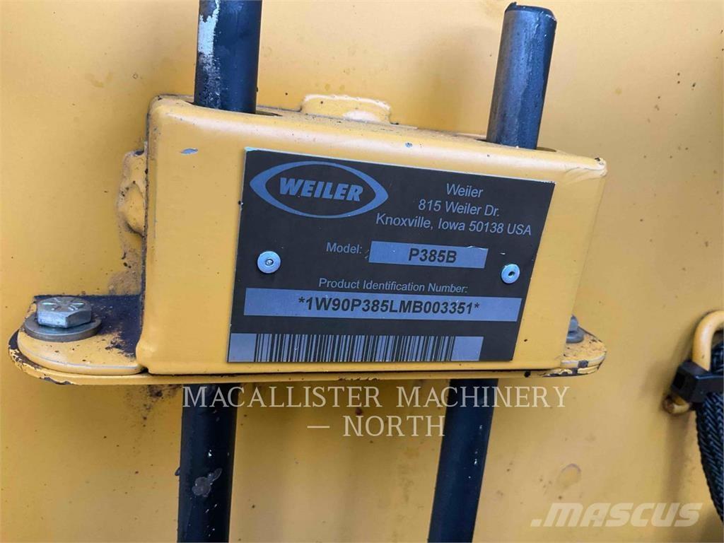 Weiler P385 PAVER 아스팔트 포장장비