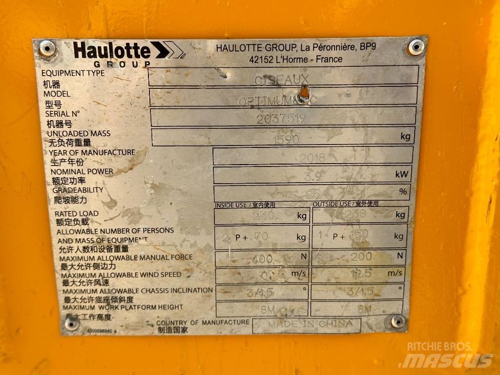 Haulotte OPTIMUM 8 가위형 리프트