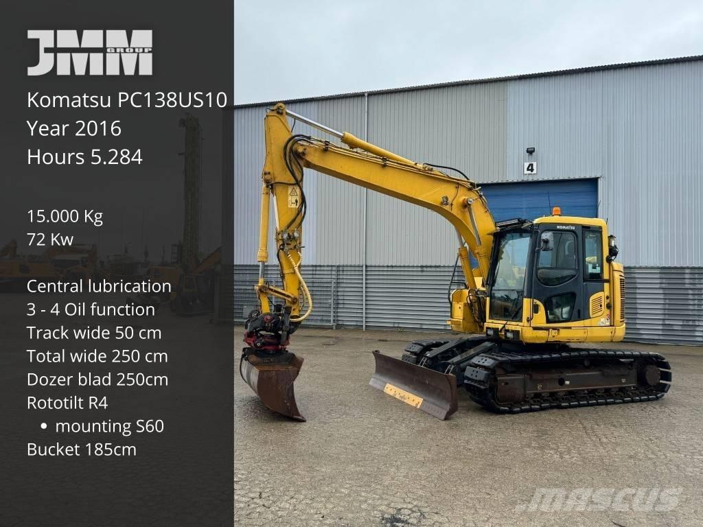 Komatsu PC 138 US-10 대형 굴삭기 29톤 이상
