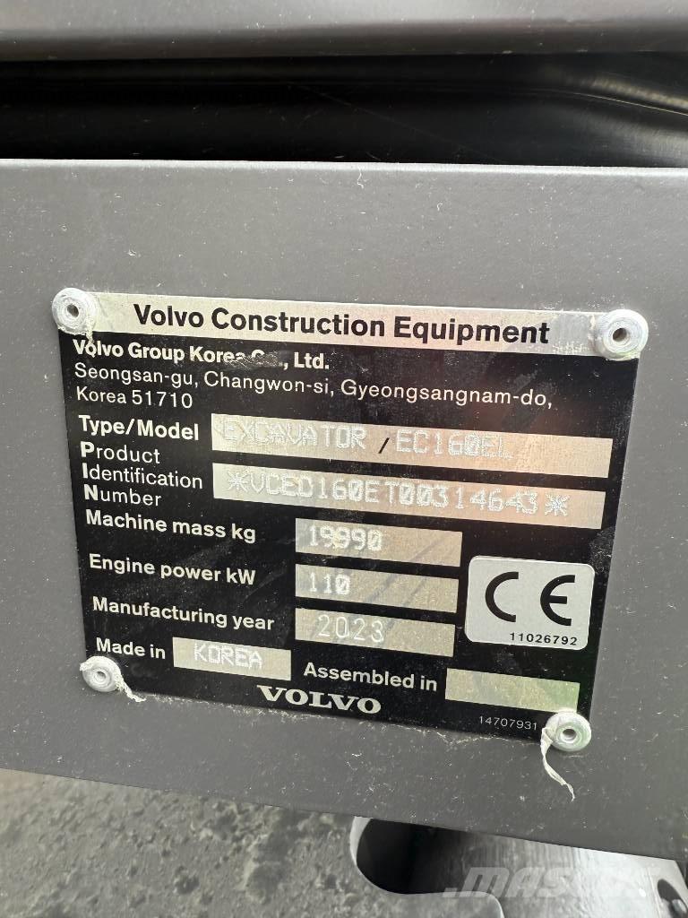 Volvo EC 160 E 대형 굴삭기 29톤 이상