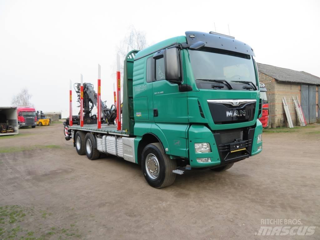 MAN TGX 33.480 목재 트럭