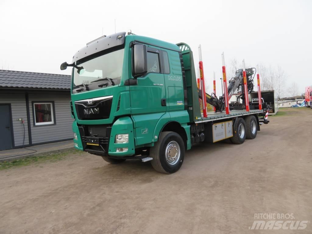 MAN TGX 33.480 목재 트럭