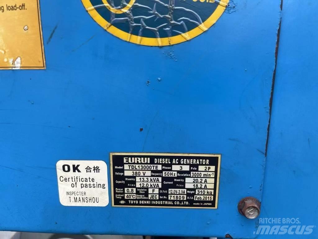 Yanmar 13.3KVA 디젤 발전기