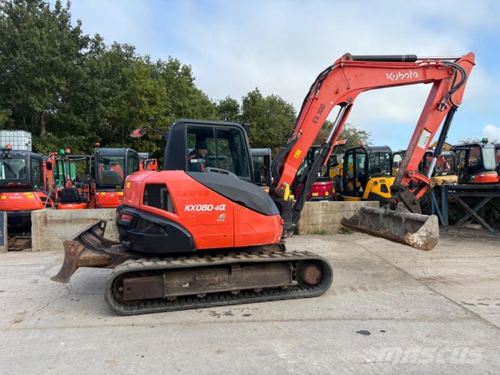 Kubota KX 080-4 중형굴삭기 7톤-28톤