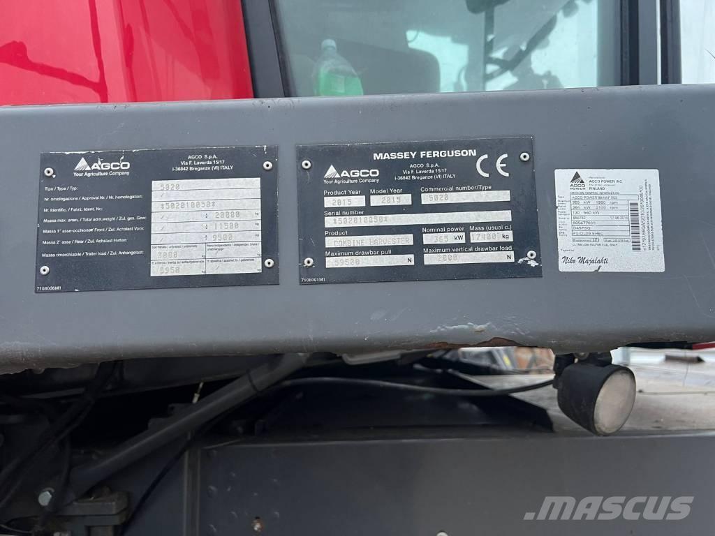 Massey Ferguson 9380 콤바인 수확기