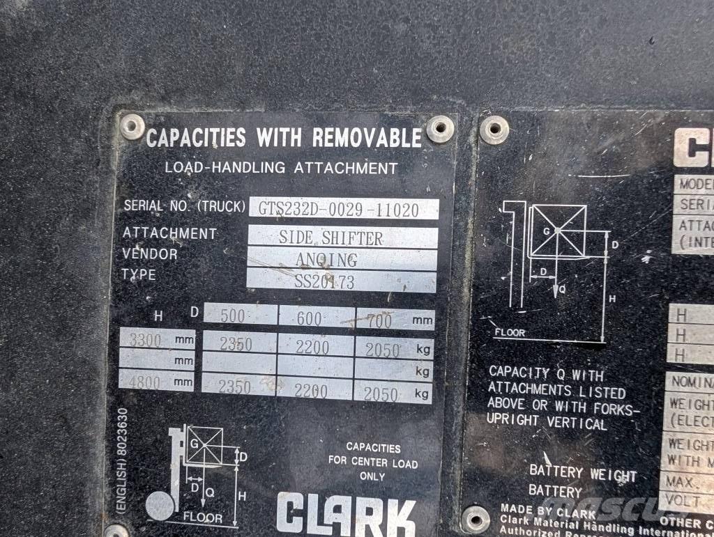 Clark GTS 25 D 디젤 지게차