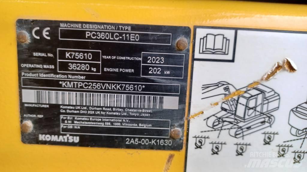 Komatsu PC360LC-11E0 대형 굴삭기 29톤 이상