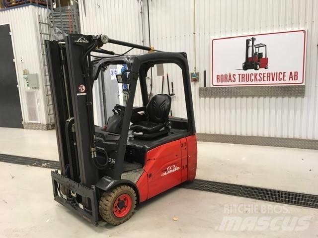 Linde E 16 H - 01 전동 지게차