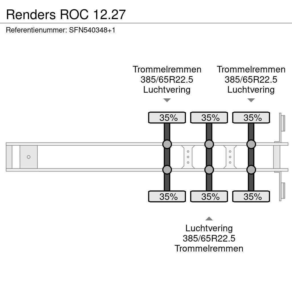 Renders ROC 12.27 플랫베드/드롭사이드 세미 트레일러