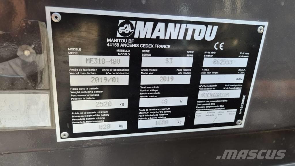 Manitou ME 318 전동 지게차