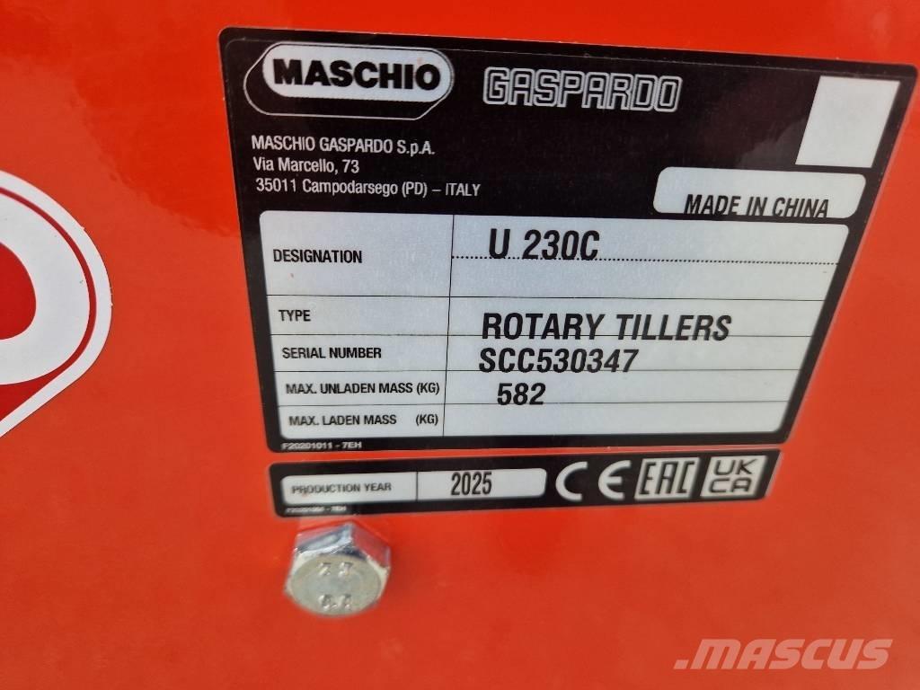 Maschio U 230 파워 하로우 및 로토틸러(회전 경운기)
