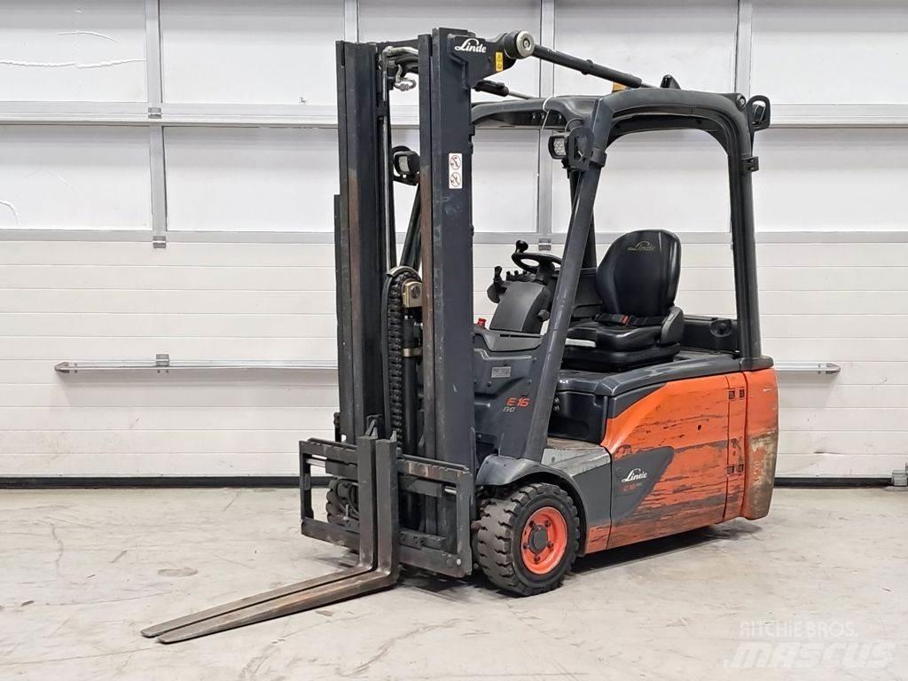 Linde E16L-02 전동 지게차