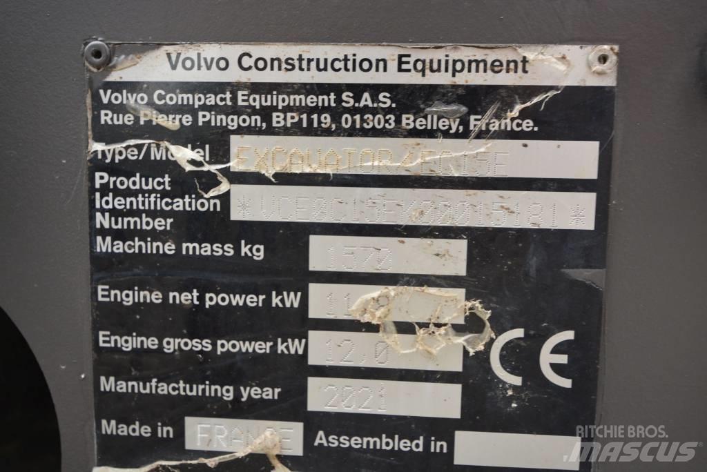 Volvo EC 15 E 소형 굴삭기 7톤 미만