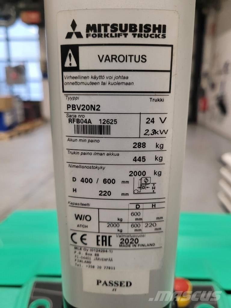 Mitsubishi PBV 20 N2 로우 리프터(승강대 포함)