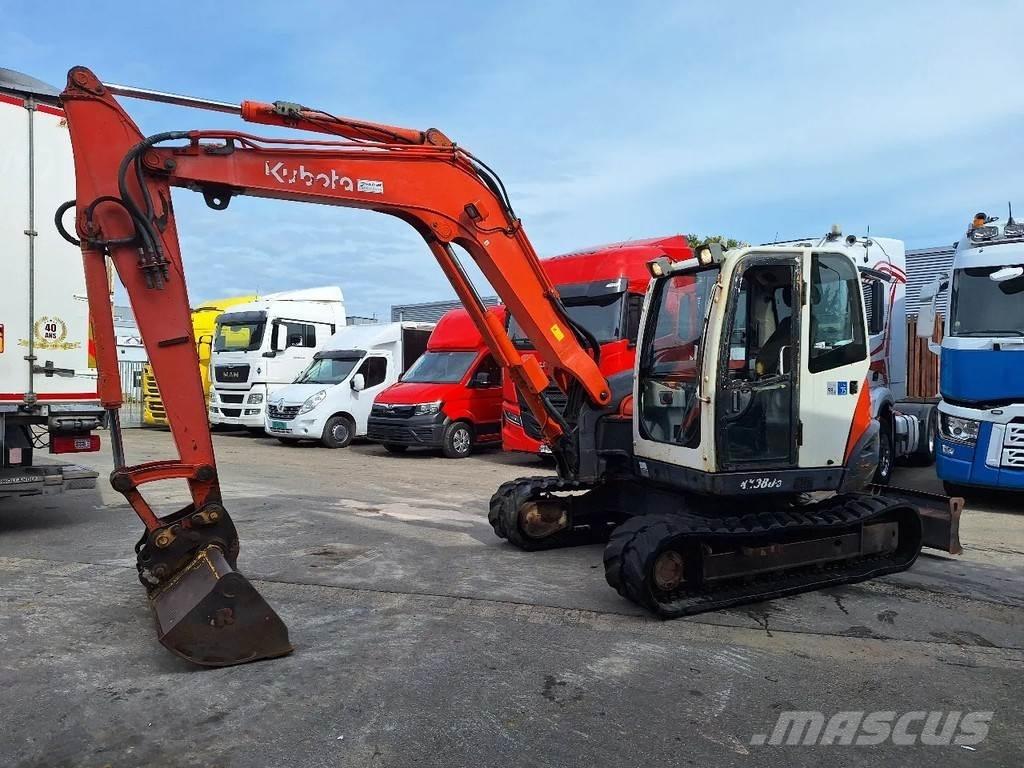 Kubota KX080 중형굴삭기 7톤-28톤