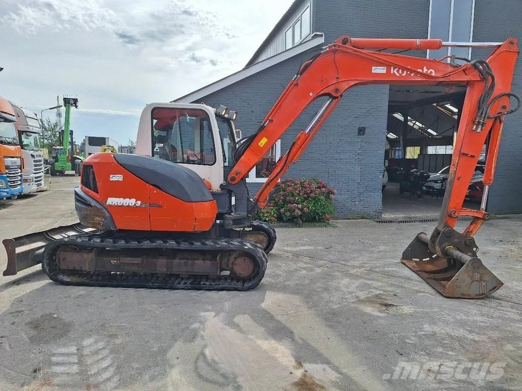 Kubota KX080 중형굴삭기 7톤-28톤