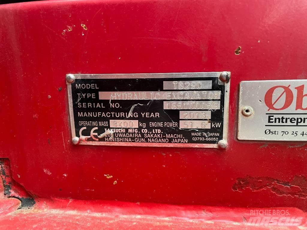 Takeuchi TB290 중형굴삭기 7톤-28톤