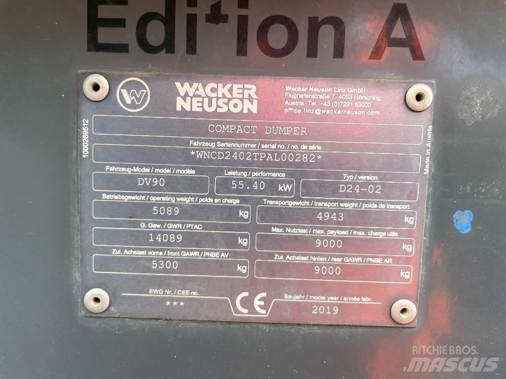 Wacker Neuson DV 90 건설현장 덤프트럭