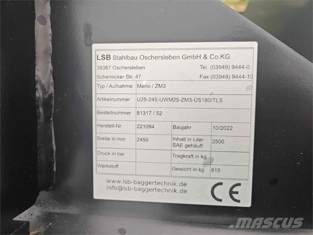 LSB U25-245 프론트 로더 부속품