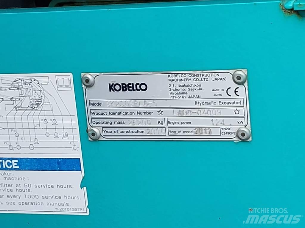 Kobelco SK230SRLC-5 대형 굴삭기 29톤 이상