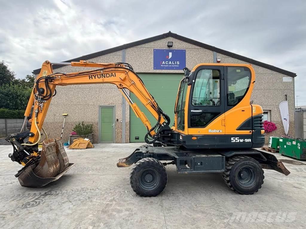 Hyundai R55W-9A  휠 굴삭기