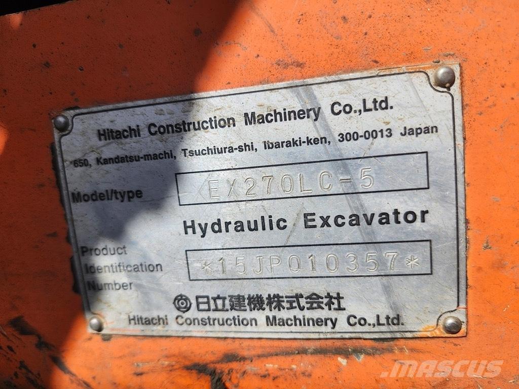 Hitachi EX 270 LC-5 대형 굴삭기 29톤 이상