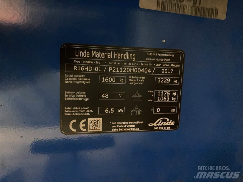 Linde R16HD 리치 트럭
