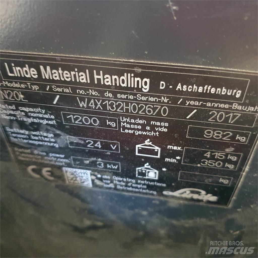 Linde N20L kurz 미디엄 리프트 오더 피커