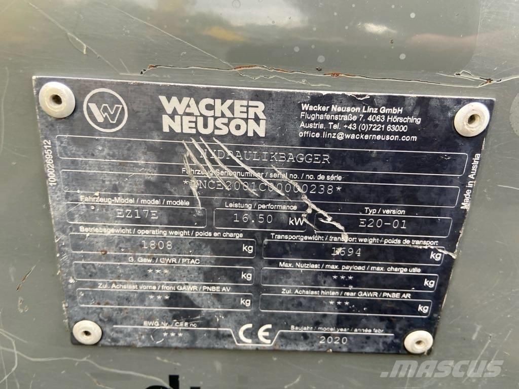 Wacker Neuson EZ17e 대형 굴삭기 29톤 이상