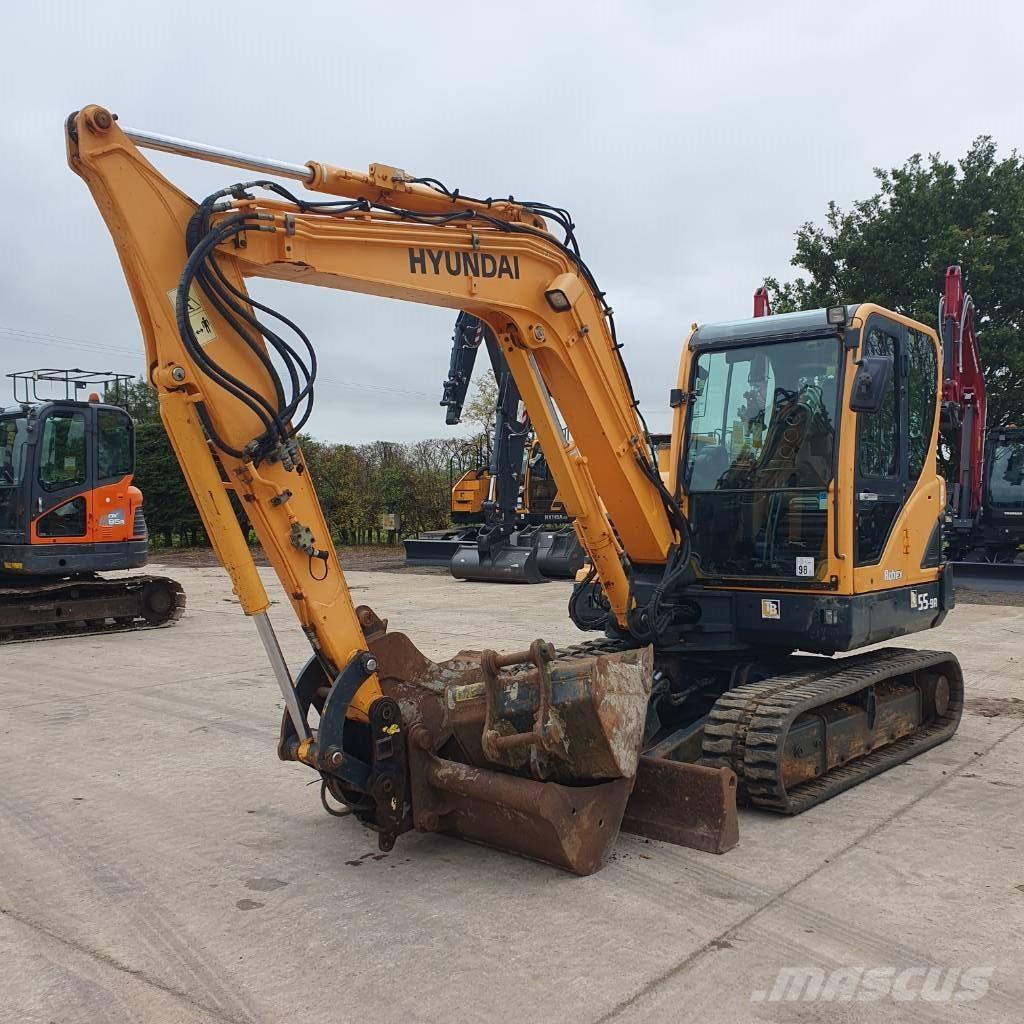 Hyundai R55 소형 굴삭기 7톤 미만