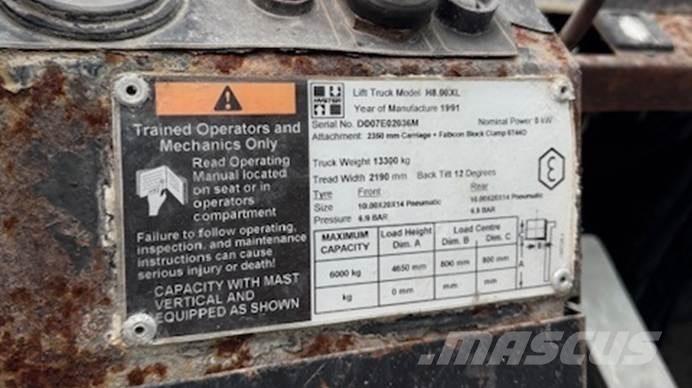 Hyster H 8.00 XL 5 보행식 리치 지게차