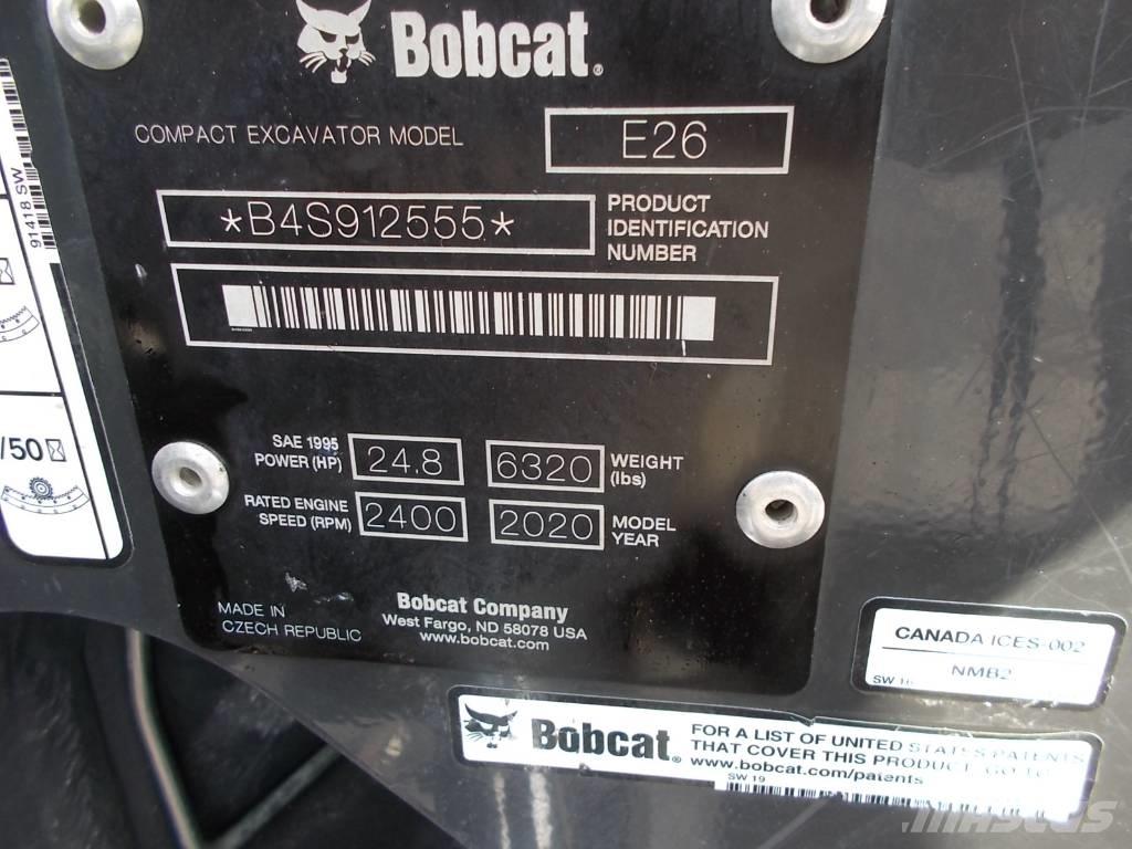 Bobcat E26GM 소형 굴삭기 7톤 미만