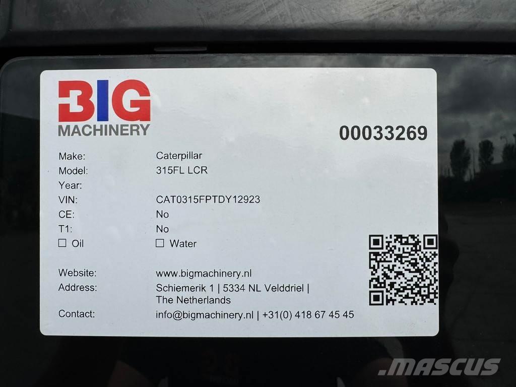 CAT 315F LCR 대형 굴삭기 29톤 이상