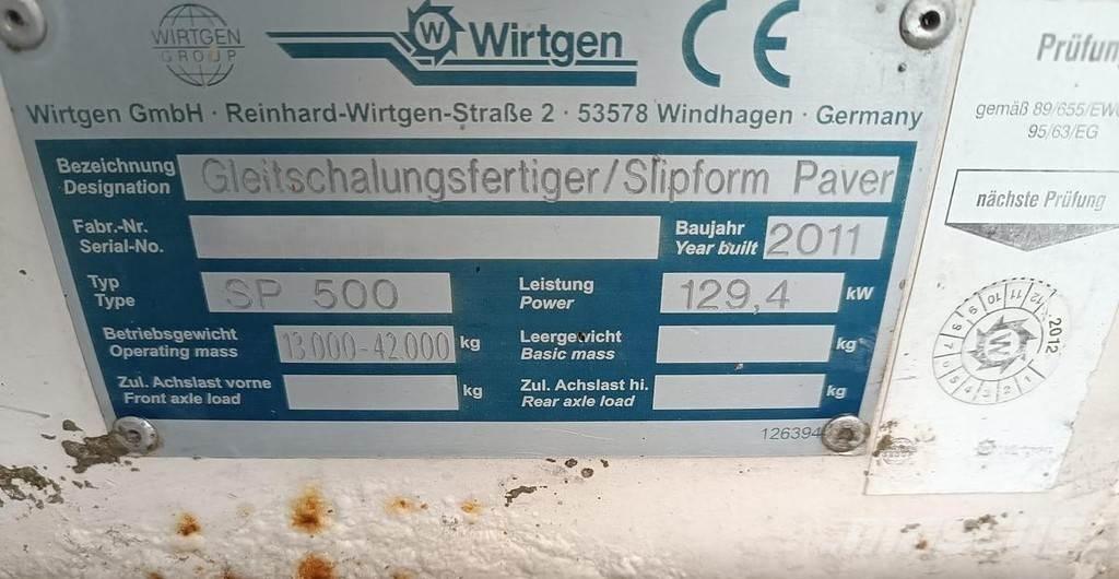 Wirtgen SP500 아스팔트 포장장비