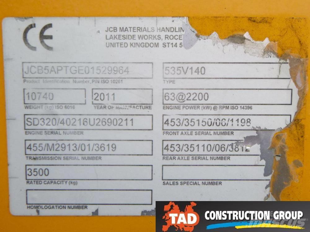 JCB 535-140 Hiviz 텔러 핸들러