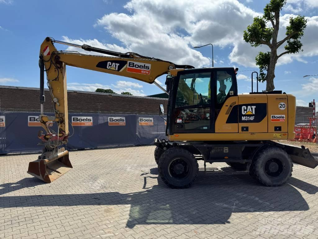 CAT M314F  휠 굴삭기