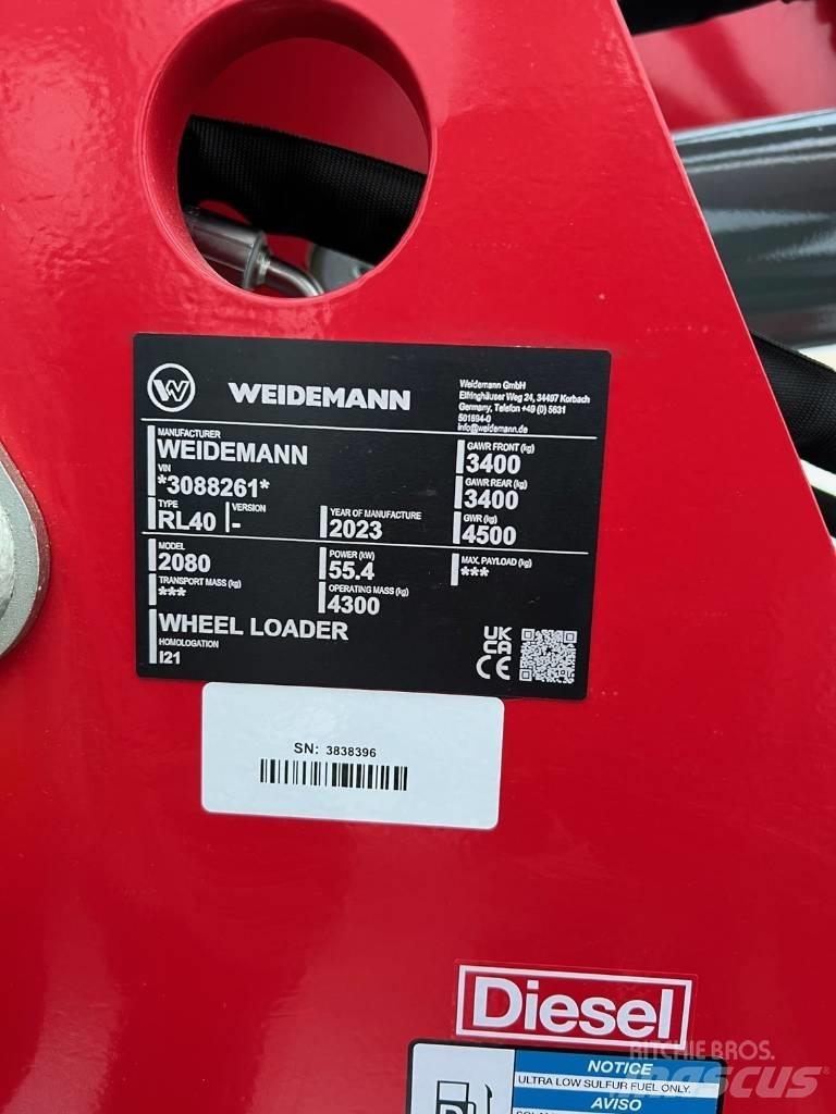Weidemann 2080  휠로우더