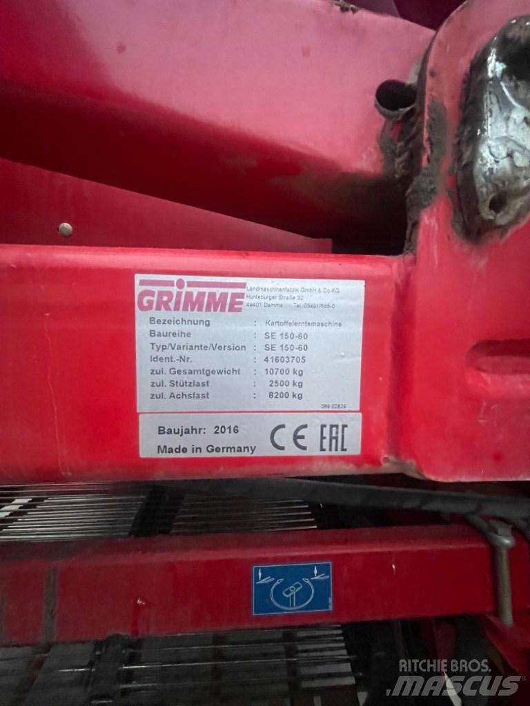 Grimme SE 150-60 감자수확기 및 포테이토디거