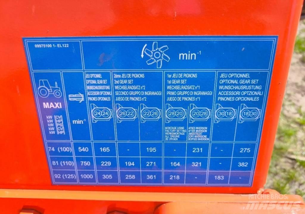 Kuhn EL 122-250 파워 하로우 및 로토틸러(회전 경운기)