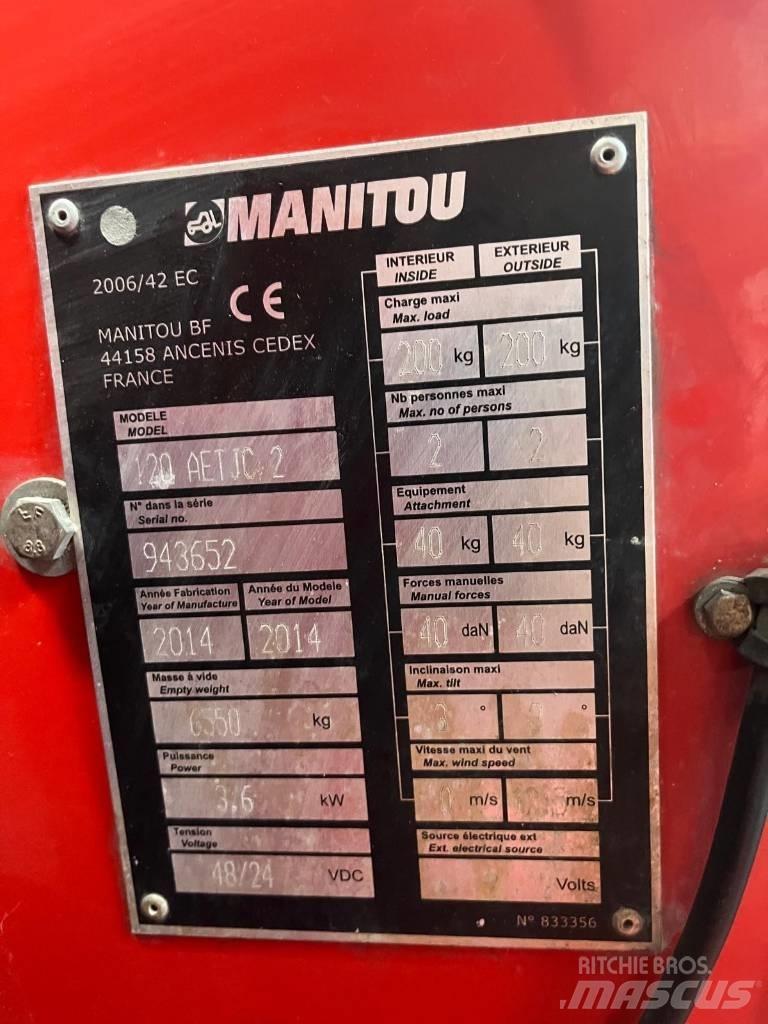 Manitou 120 AET JC 관절형 전동이동 리프트