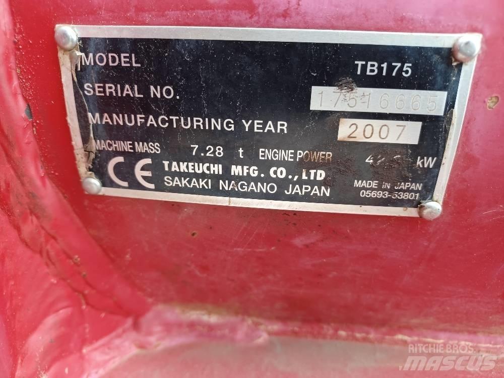 Takeuchi TB175 중형굴삭기 7톤-28톤
