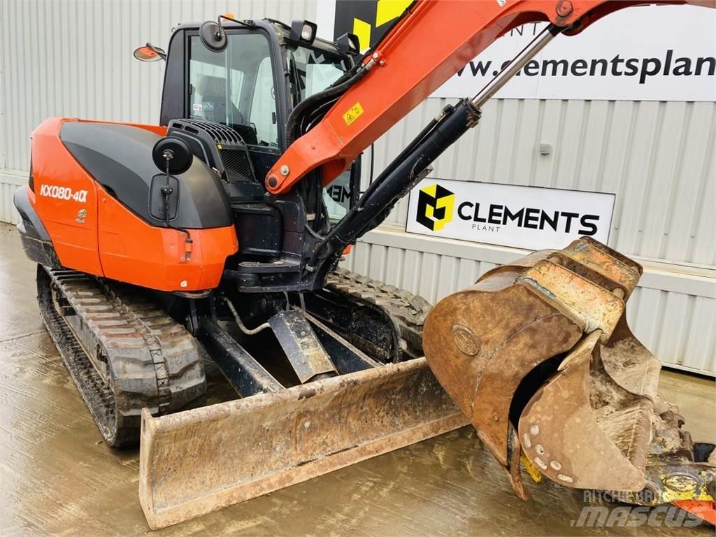 Kubota KX080-4a 중형굴삭기 7톤-28톤